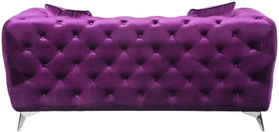 Acme Atronia Loveseat in Purple Fabric