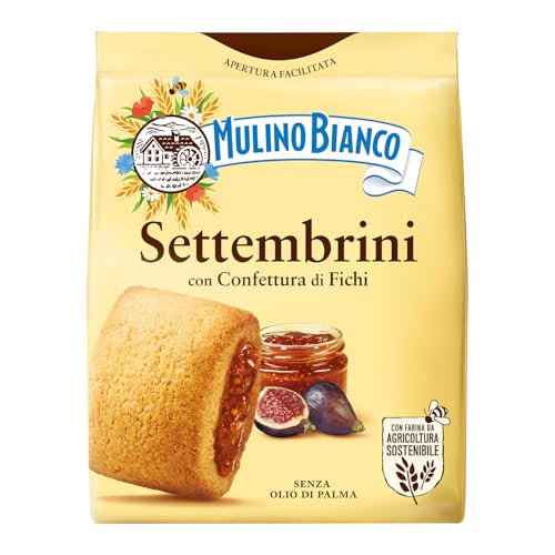 Mulino Bianco Settembrini 10.58oz (300g) – Authentic Italian Biscuits with Fig Filling – Perfect...