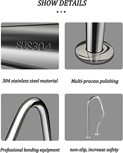 Barandal para piscina de acero inoxidable 3 curvas miniatura 5