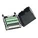 Connector DB25 D-SUB Male Adapter 25-pin Port Adapter to Terminal Connector Signal Module Db25 Breakout Board Solder-free With case(Male Connector, DB25 With case)