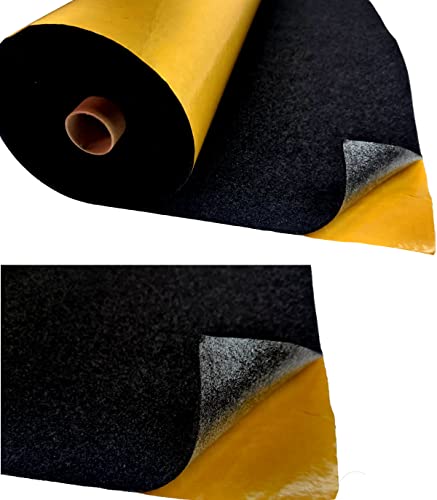 Miniatura 2 de Moqueta Adhesiva Color Negro Con Ancho De 148cm Para Tapizar Coches, Furgonetas, Barcos Y Otros. Se Compra A Metros