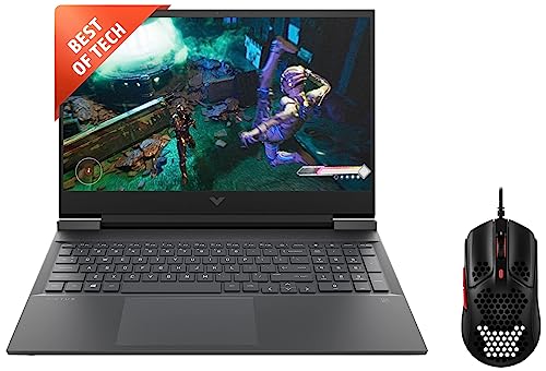 Image of HP Victus Gaming AMD Ryzen 7-5800H 16.1 inch(40.9 cm) FHD Gaming Laptop & HyperX Pulsefire Haste USB, 16000 DPI, 6 Programmable Buttons Gaming Mouse