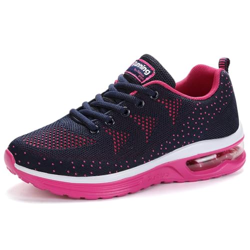 Image of FLARUT Women Trainers Athletic Running Shoes Breathable Sport Walking Sneakers Lightweight Tennis Shoes(Pink,36)