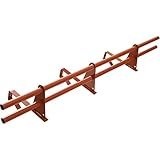 schneefanghaken  Komplettes SCHNEEFANGROHR Set 1,5 m, Schneefang, 9 Farben, 1, 2 oder 3 Rohre! (2 Rohre / 3 Halterungen, RAL 8004 Ziegelrot)