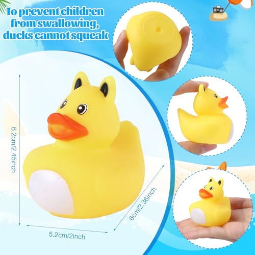 60 Pcs Cruise Rubber Ducks Assorted Rubber Duckies with Storage Bag for Ducks Ducking, Cruise Ducks Hiding , Bath Toys, Beach Pool Activity, Party Favors, Baby Shower