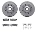 Dynamic Friction Company Front Geospec Brake Rotors with 5000 Advanced Brake Pads includes Hardware 4512-48078