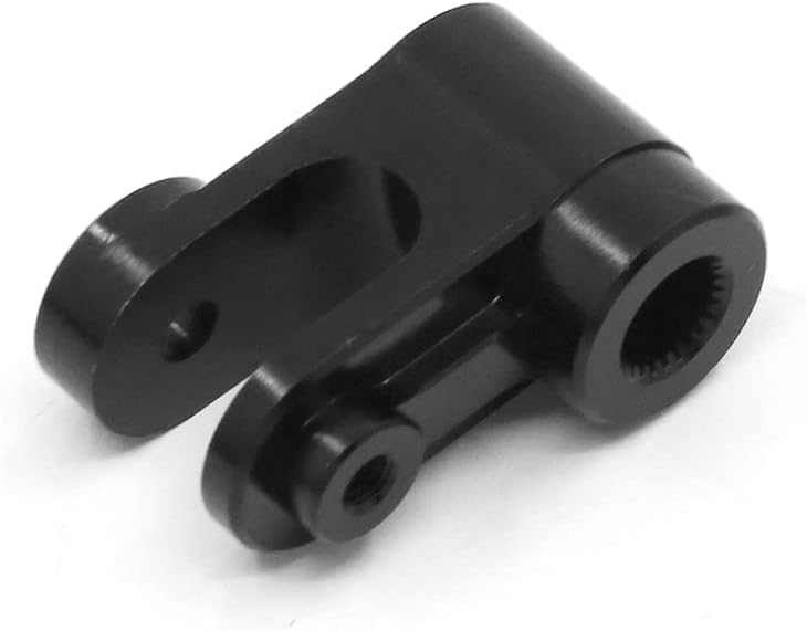 Miniatura 7 de Metal Steering Servo Arm Steering Steering Gear Bracket Base for 15 TRAXS Xmaxx X-maX RC Car Parts - (Color Black)