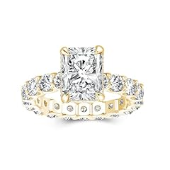 3CT Radiant, 14K Gold Plated