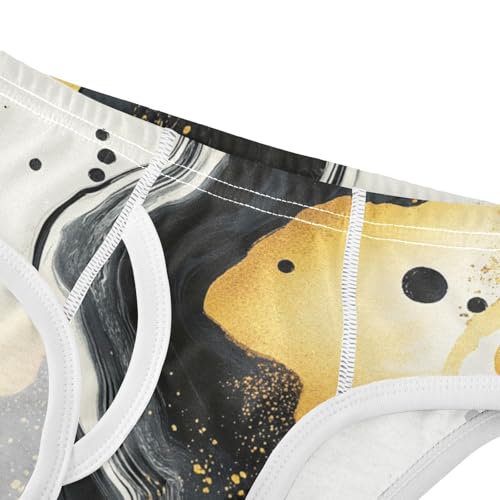 KLL Gold Pattern and Black Baby Boys Comfort Briefs Cute Children Panties4