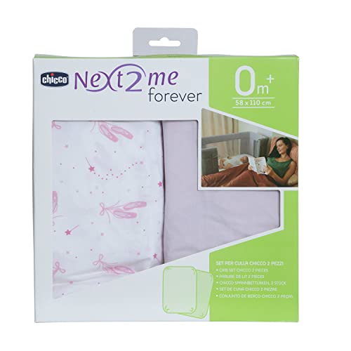 Fogli compatibili per sempre: le lenzuola si adattano a Chicco Next2Me Forever per completare il tuo viaggio di sonno