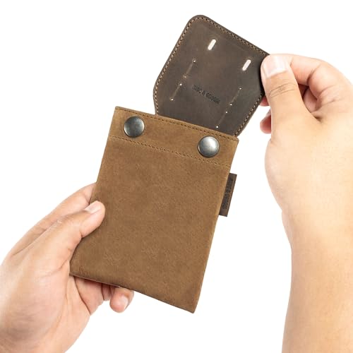 Organizador de viaje compacto para caballeros en cuero miniatura 4