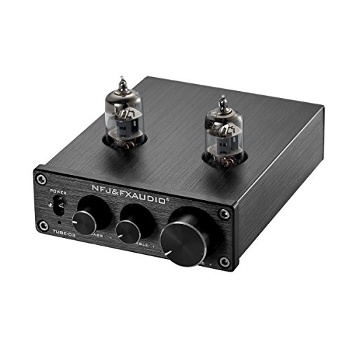 Mini 6J1 Vacuum Tube Preamplifier HiFi Stereo PreAmp Treble Bass
