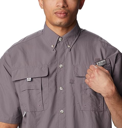 Image of Columbia Men Omni-Shade Bahama II Hiking and Trekking Short Sleeve Shirt