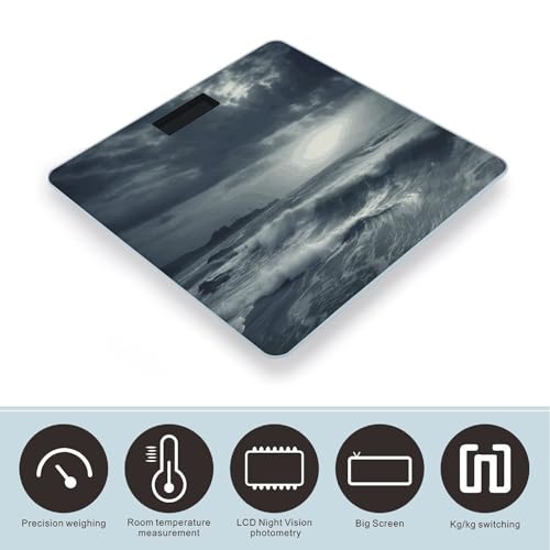 Báscula Digital para Peso Corporal con Vidrio Templado y Pantalla LCD miniatura 3