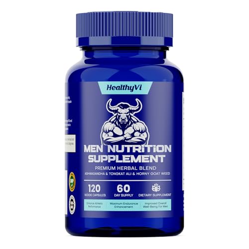 HealthyVi Testosterone Booster for Men, Male Enhancing Test Boost Supplement