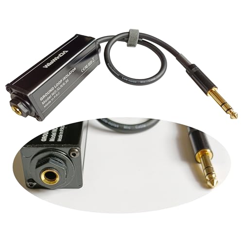 Isolateur de boucle de terre TRS 6,35 mm adaptateur filtre de bruit