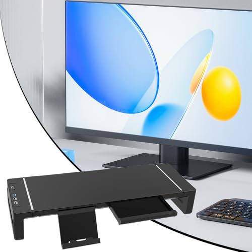 Support de bureau réglable en hauteur pour écran et ordinateur portable - 3