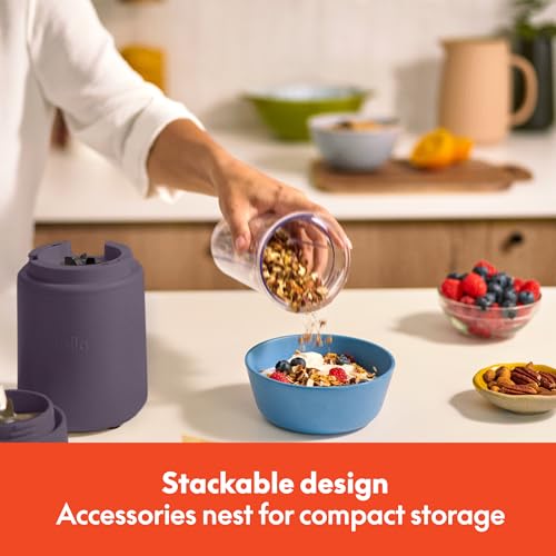 image for bella 6 Pcs Portable Rocket Blender, Juicer & Smoothie Maker, Press & 
