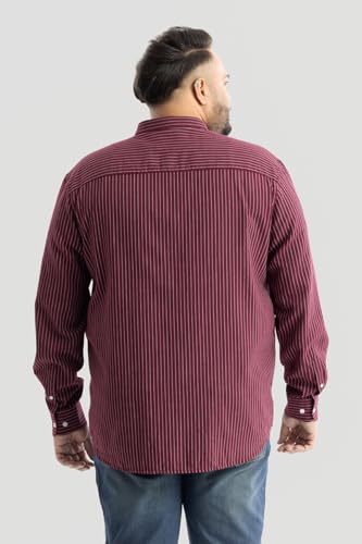 Image of SNITCH Ignazio Maroon Stripes Shirts