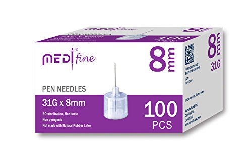 MedtFine Insulin Pen Needles (31G 8mm)