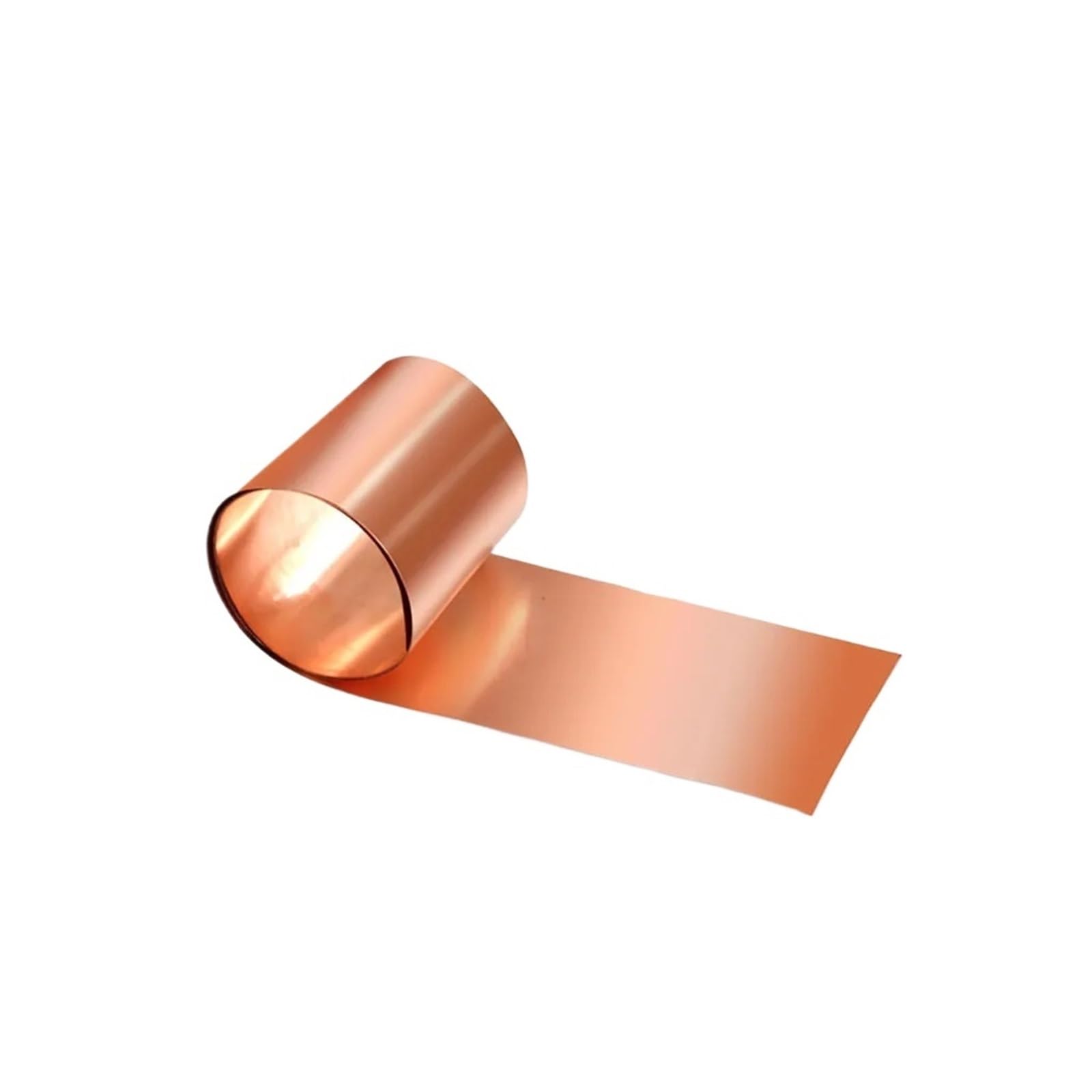 DeVow 1 Meter 99.99% Pure Copper Foil Strip High-Purity T2 Purple Copper Thickness 0.01-0.3mm