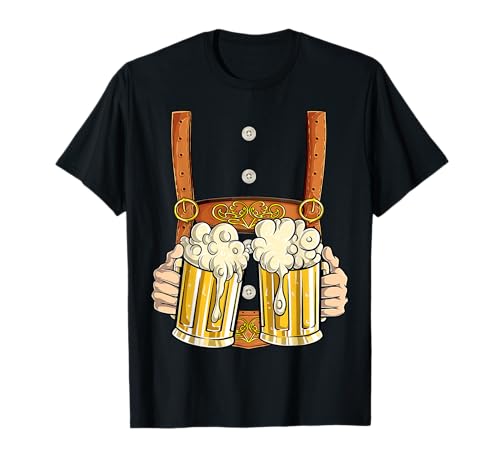 Lederhosen Costume Oktoberfest Clothing - Taza de cerveza para hombre Camiseta