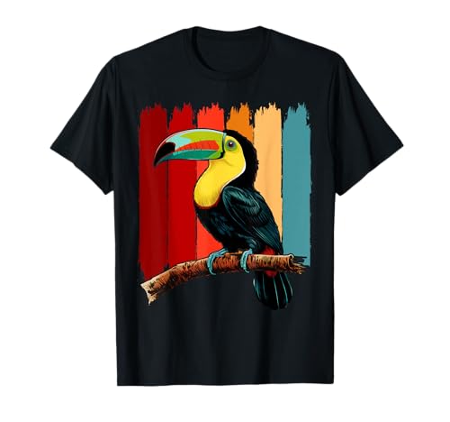 Image of Retro Toucan Vintage Distressed Style Toucan T-Shirt