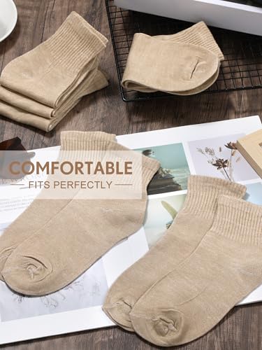 Image of Tarpop 100 Pairs Bulk Mens Socks Moisture Wicking Casual Sports Ankle Socks for Homeless Unisex Adult Men Women