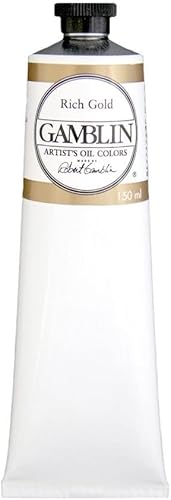 5.07 oz. Color del aceite de grado de artistas: Oro rico