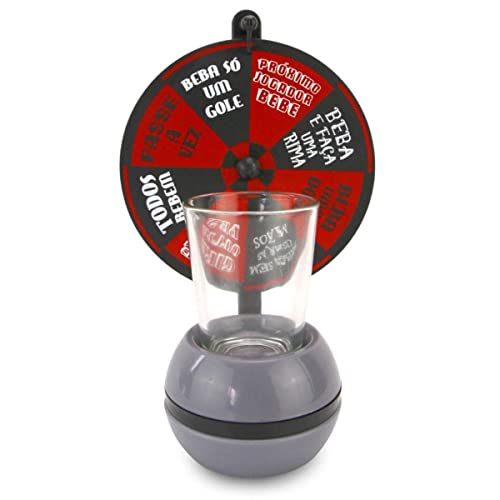 Jogo Vira Roleta Drink c/Copo 50ml - 136631