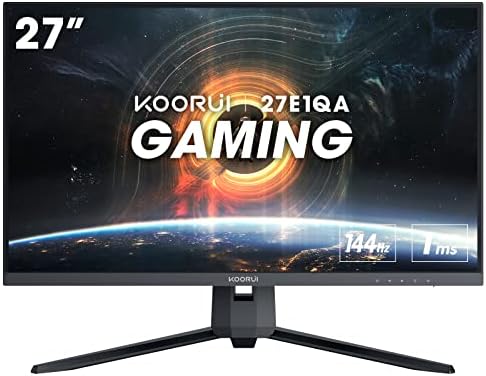 KOORUI Game Monitor 27", IPS Dislplay 1920x1080(FHD), 165HZ 1ms ...