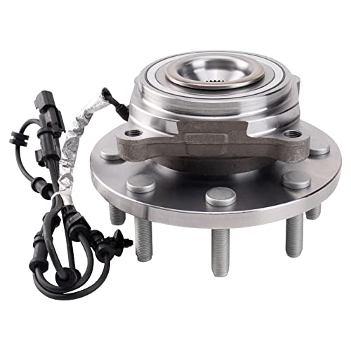 Image of TRQ Front Left and Right Wheel Bearing and Hub Assembly 2 Piece Set Compatible with 2019-2024 Ram 2500 Ram 3500