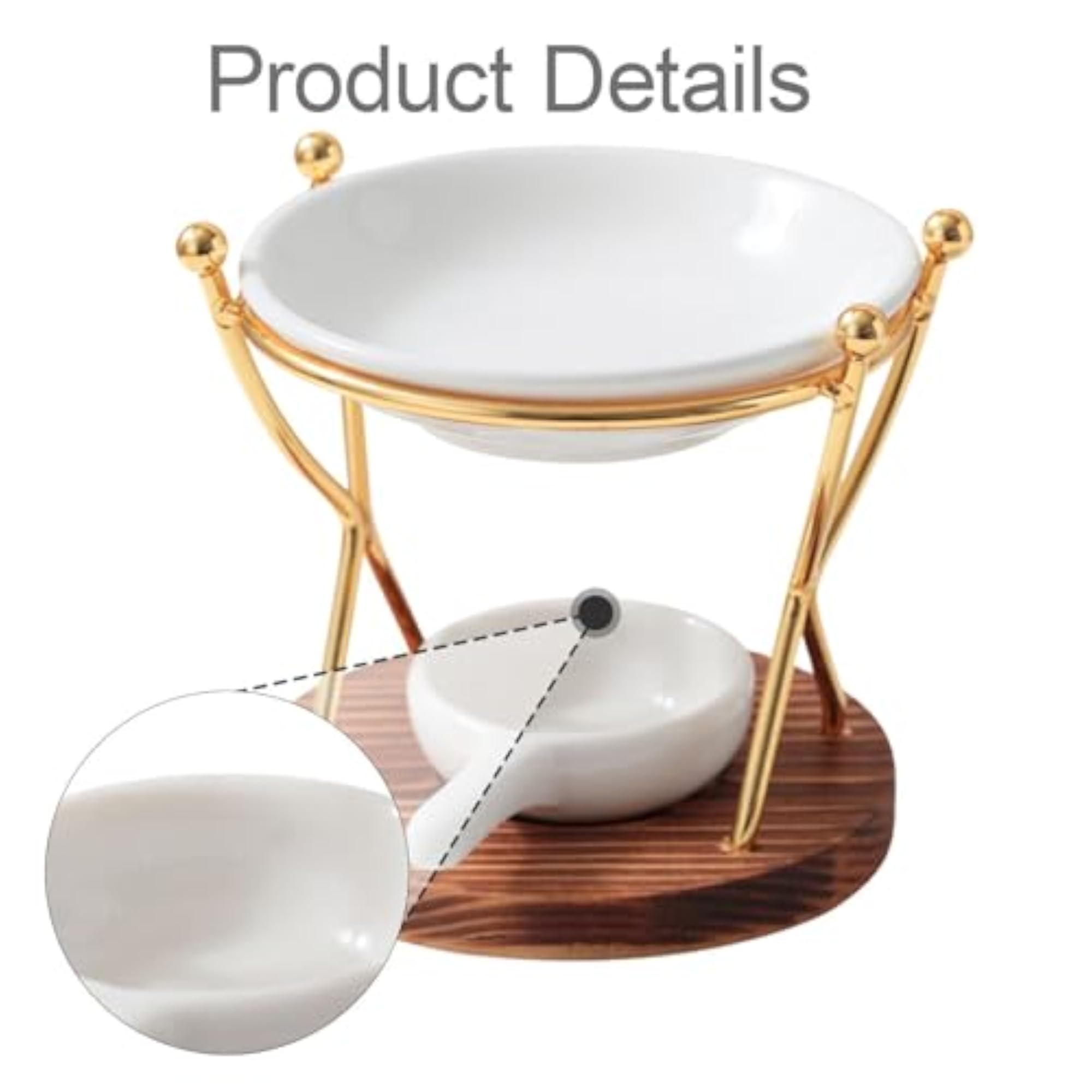 Essential Oil Burner Versatile Essential Oil Warmer for Bedroom SPA Tabletop