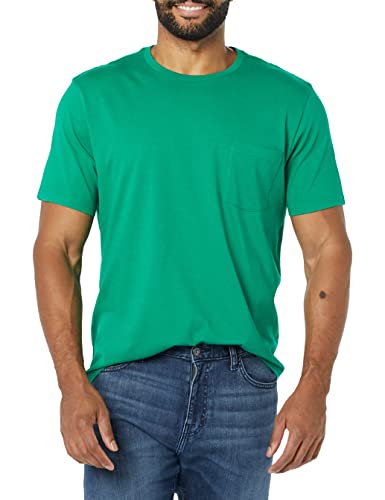 Image of Amazon Essentials Men's Short-Sleeve Crewneck Pocket T-Shirts, Pack of 2