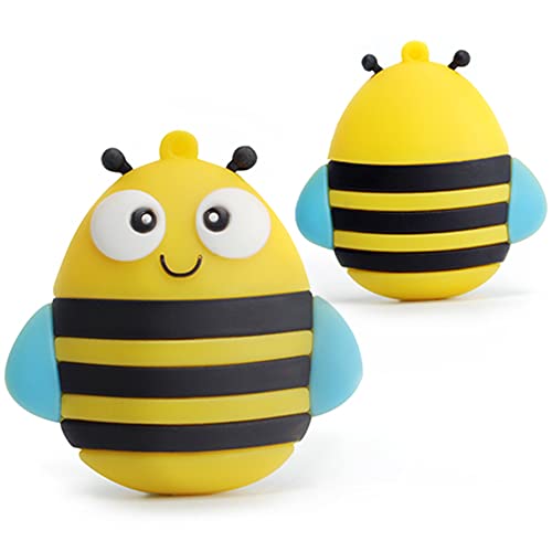 32GB USB Flash Drive Bee-Shaped, BorlterClamp Cute Memory Stick USB Drive Thumb Drive for External Data Storage - Image 3