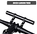 Homeet Extension Guidon Support de Tube de Rallonge de Vélo Guidon en Fibre de Carbone pour Bike VTT Motorcycle Scooter, Extenseur Guidon Support pour Lampe, Téléphone,GPS, Compteur de Vitesse etc.