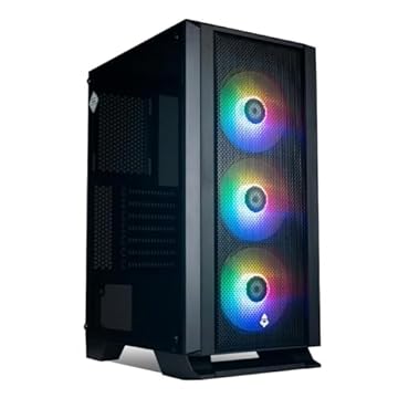 Gabinete Gamer Mancer Narok | RGB | Mid-Tower | Lateral de Vidro | Com 3 Fans | Preto | MCR-NRK-RGB01