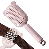 Haarbürste für Damen, dichte Borsten, leicht zu reinigen, Massagebürste für kurzes, langes lockiges Haar, nasses Haar, Frauen, Männer, zu Hause, auf Reisen