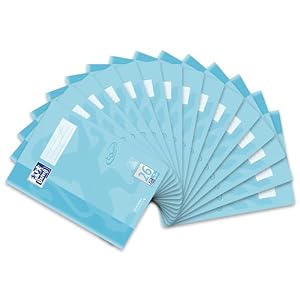Oxford Schulheft A4 Touch, 16 Blatt, Lineatur 26, kariert, pastell blau, 15 Stück