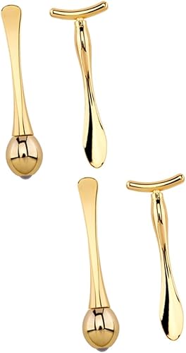 FOMIYES 2 juegos de rodillo de masaje de ojos T-bar conjunto enfermería herramientas faciales para el cuidado de la piel herramientas de masaje