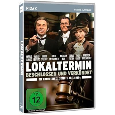 Lokaltermin, Staffel 2 Beschlossen und verk&uuml;ndet Die komplette 13teilige Staffel der humorvollen Gerichtsfilme KrimiSerie 2 DVDs