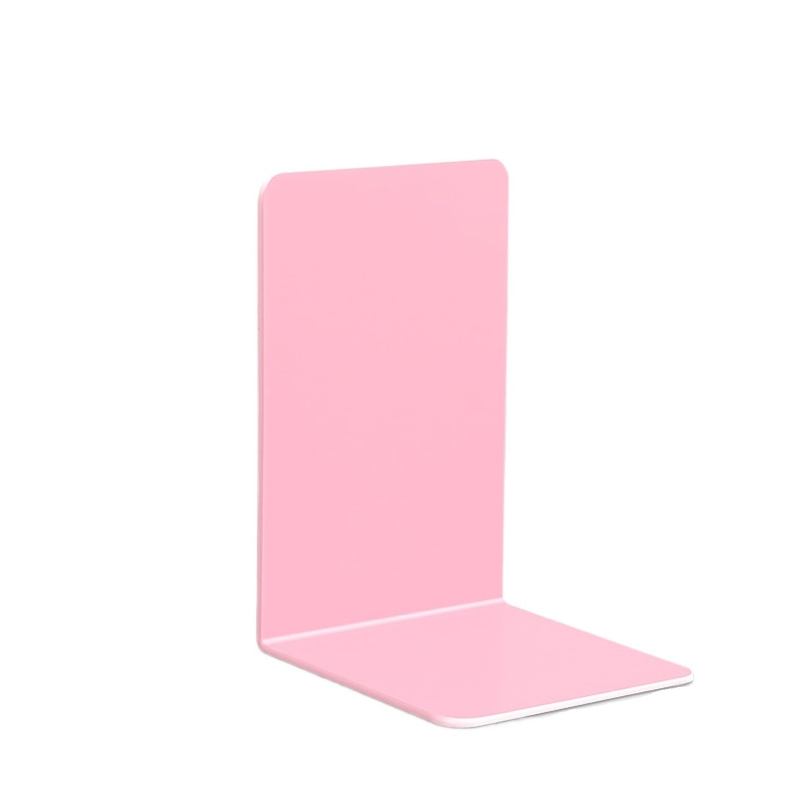 Bookends Bookends Non-Skid Book End Clear Holder For Library And Desktop Organizer Ends Shelves(Pink)