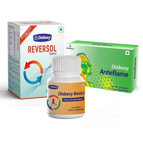 Diabexy Supplement Combo Pack (Reversol, Basics & Anteflame)- 30 Tablets Each Pack-image-15