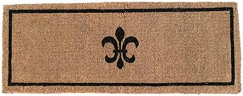 Door MATS - Fleur DE LIS Extra Thick Coir Doormat - 18" X 47" - Welcome MAT