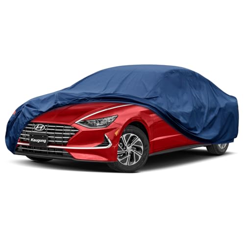 Image of Kaugung Heavy Duty Car Cover Custom Fit Hyundai Sonata (1999-2025),Waterproof All Weather Resistant Outdoor Sun Rain Dust Snow Protection with Anti-Theft Lock.(USA Warehouse,Within 3-7 Days)
