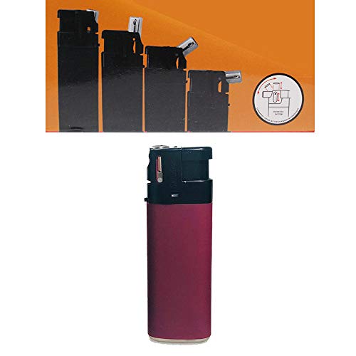 Mechero modelo Sidekick Rubber Color como encendedor normal o pipa, 3 posiciones ajustables 0, 45 y 90 grados, superficie suave al tacto sedoso (1 mechero)