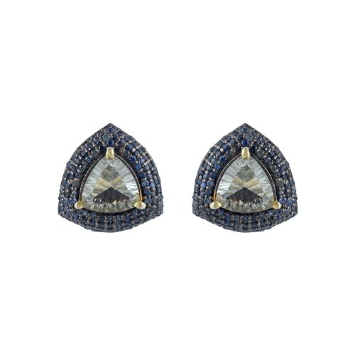 Pendientes plata 925 de rodio negro hechos a mano, alta joyería de moda para mujer