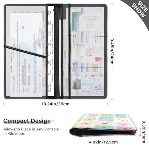 Organizador de auto cuero premium miniatura 3