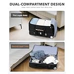 21 Inch Rolling Duffle Bag with Wheels for Men - Water Resistant Wheeled Duffle Bag for Weekend Travel & Overnight Trips - Image 4