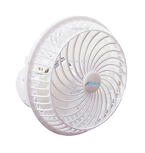Image of Starvin 9 Inch Wall Mounted Fan | High Speed Cooling Fan with Wide Air Throw | Powerful Air Delivery, Adjustable Tilt, Low Noise Wall Fan for Home, Kitchen, Shop & Restaurant (White)